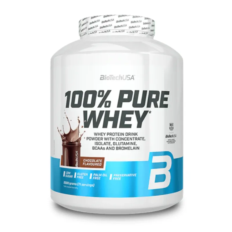 100% Pure Whey - 2000 g - BioTech USA Príchuť: Bohatá čokoláda (Rich chocolate) - Novinka