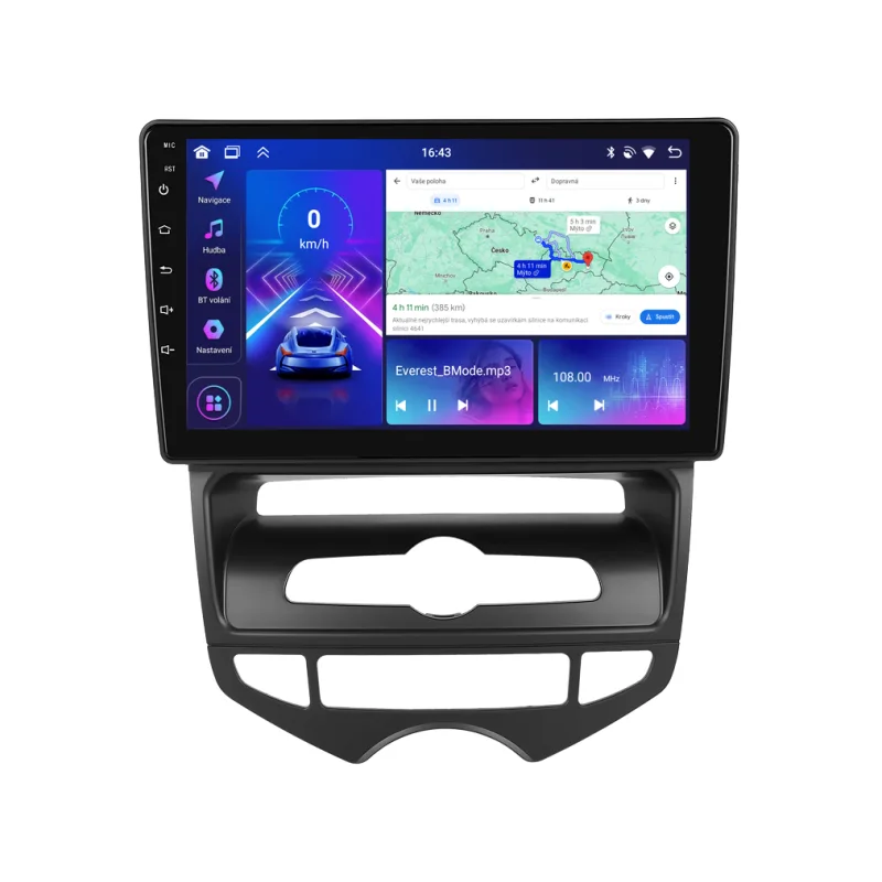 Bmode 2DIN autorádio BEV216 Android, Hyundai ix20, automatická klimatizace A3453/A8247