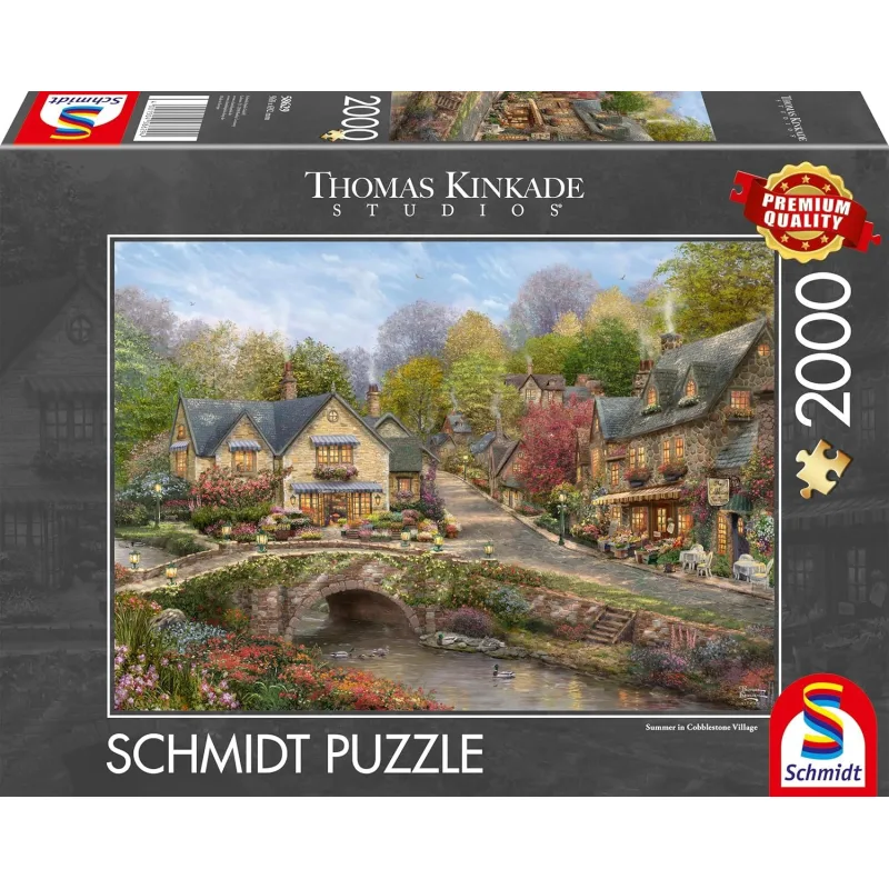 Puzzle Schmidt 2000 dielikov Leto v dláždenej dedinke