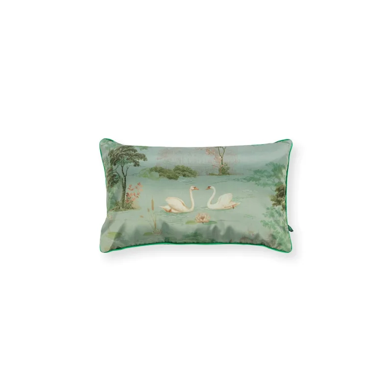 Pip Studio dekorační polštář Darjeeling Days 55 x 33 cm - zelený