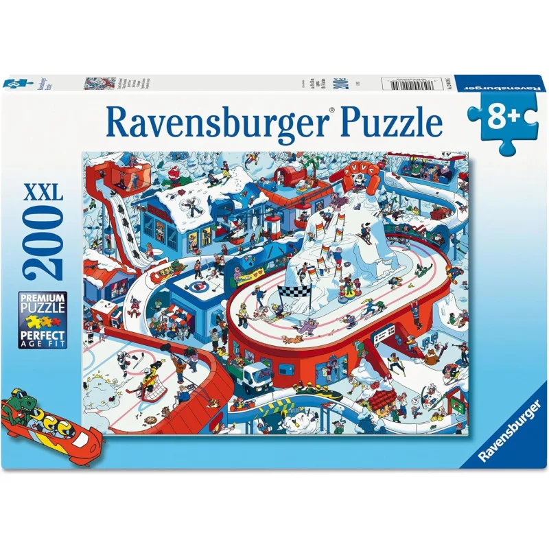 Puzzle pre deti Ravensburger 200 dielikov XXL Zimný športový štadión