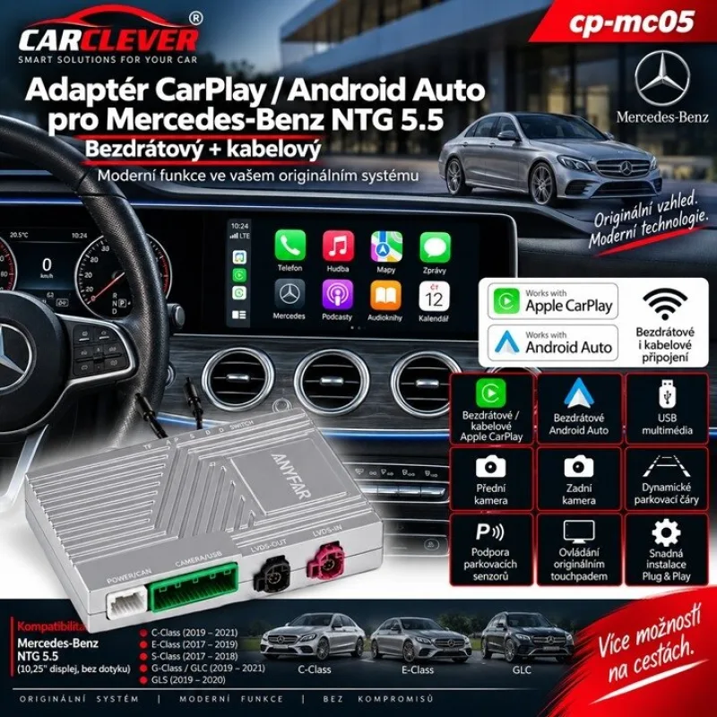 Adaptér CarPlay/Android Auto Mercedes-Benz NTG 5.5 cp-mc05