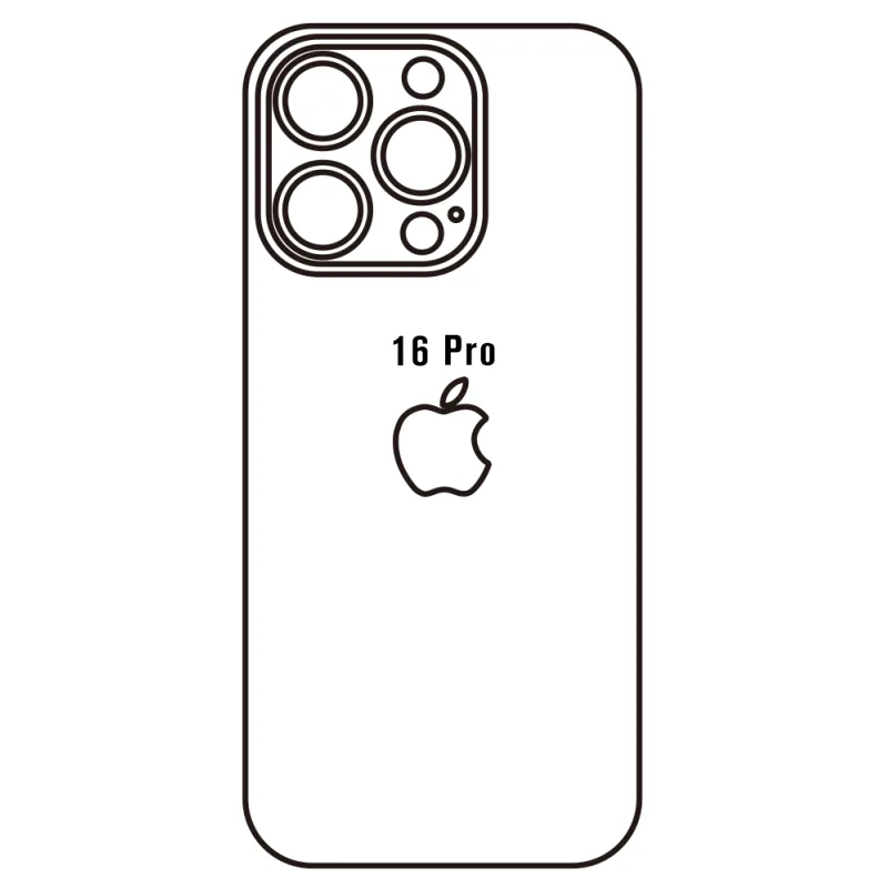 Sunshine iPhone 16 Pro Zadná Hydrogél ochranná fólia Strih: Zadná časť 4, Typ fólie: Číra