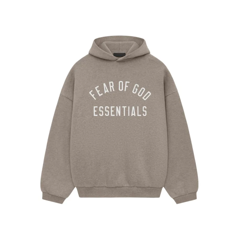 Fear of God Essentials Fleece Hoodie Heather Grey - S