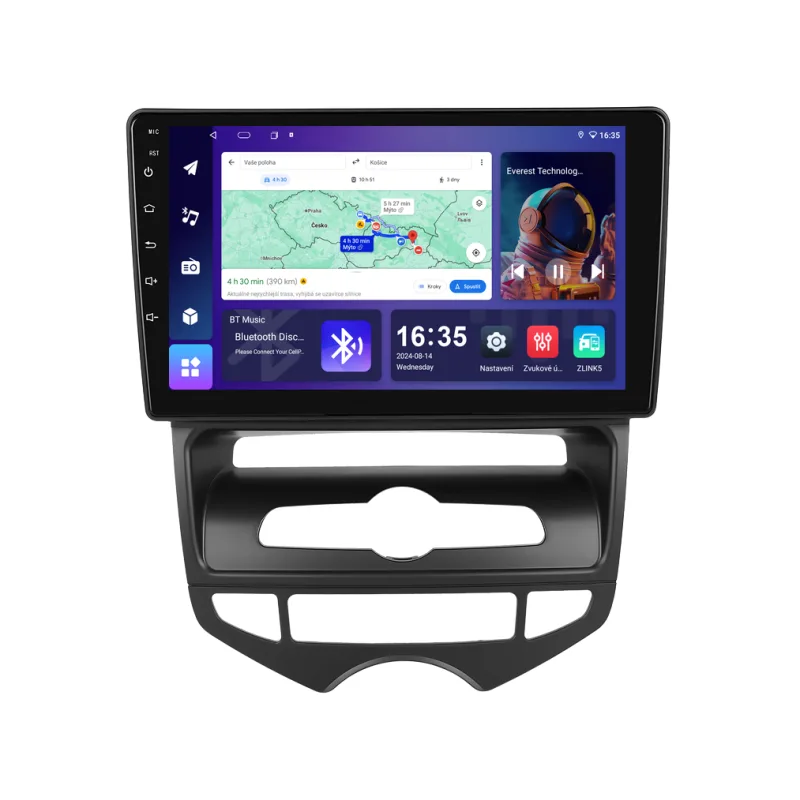 Isudar 2DIN autorádio T68B-IEV216 Android, Hyundai ix20, automatická klimatizace T68B-UN06M/A8247