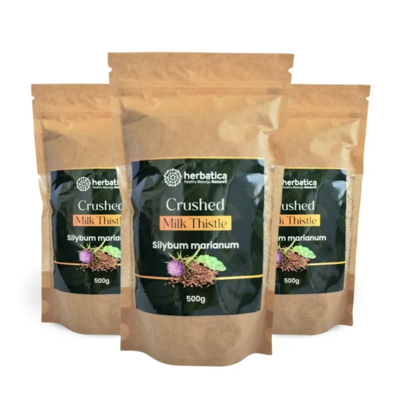 Herbatica Zvýhodnený set 3x: 100% jemne drvený pestrec mariánsky - 500g -