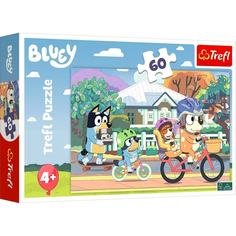Trefl Puzzle Šťastná Bluey 60 dielikov