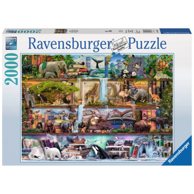 Ravensburger Puzzle Kráľovstvo divokých zvierat 2000 dielikov
