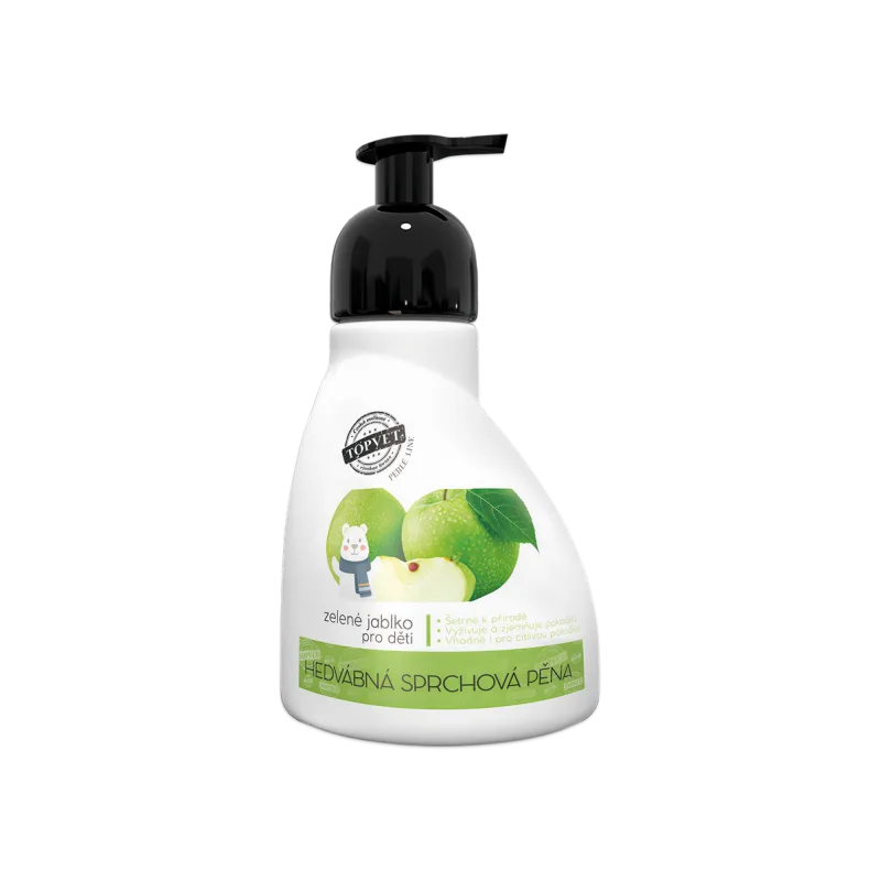 Green idea Sprchová pena – zelené jablko – vhodné pre deti 300 ml –