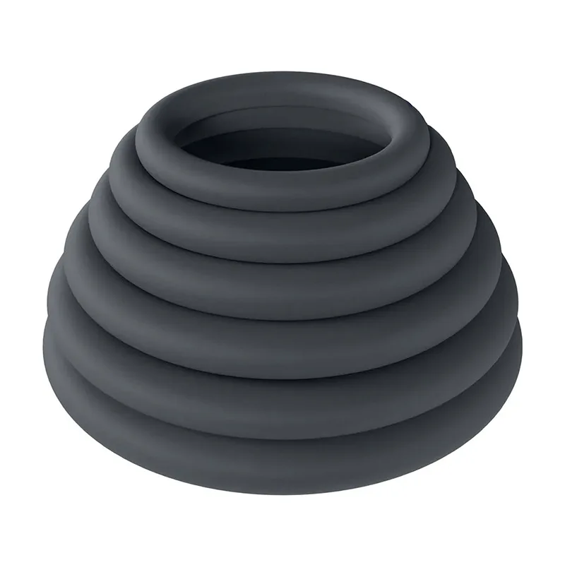 Shots Classic Silicone Cockring Set (6ks)