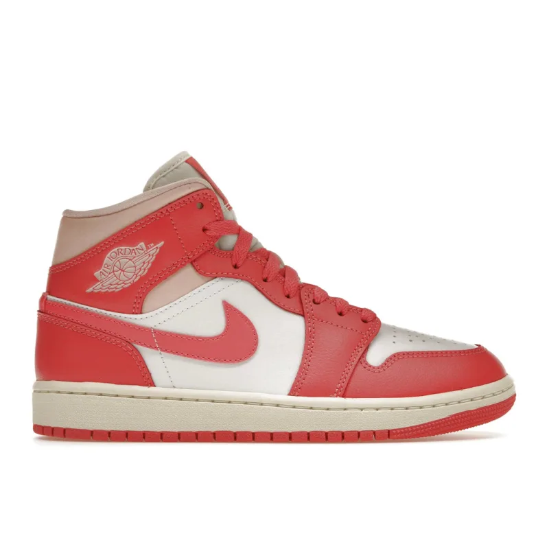 Jordan 1 Mid Strawberries and Cream (Women's) - 40