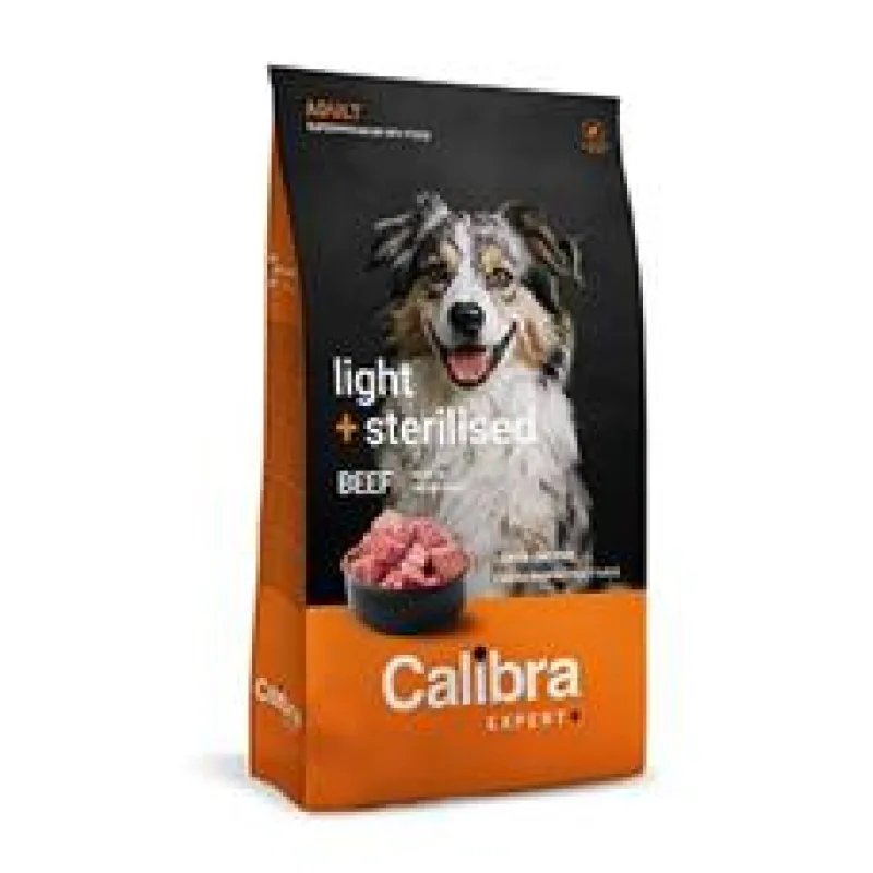 Calibra Dog EXPERT+ Adult Light & Sterilised Beef 750g