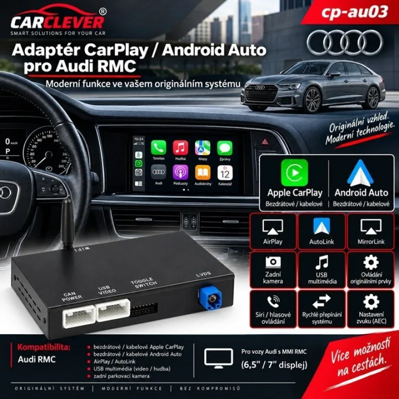 Adaptér CarPlay/Android Auto Audi RMC cp-au03