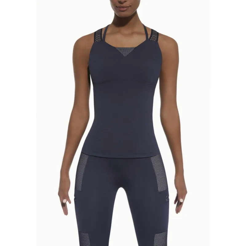BAS BLACK PASSION-TOP 50 námorná modrá + bodky S polyester / elastan