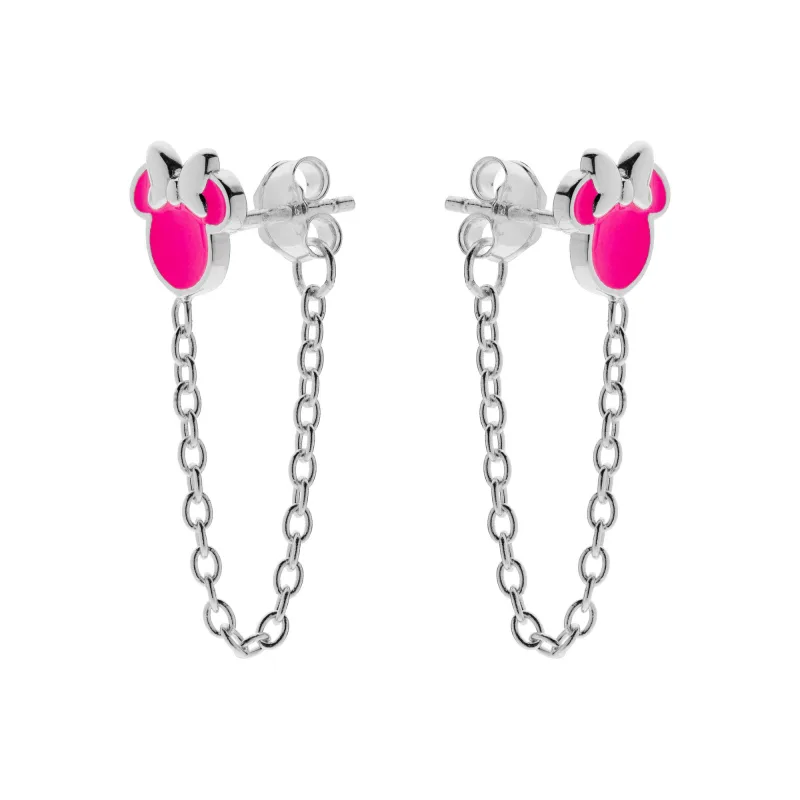 Disney detské náušnice Minnie Mouse strieborné ES00051SL.CS