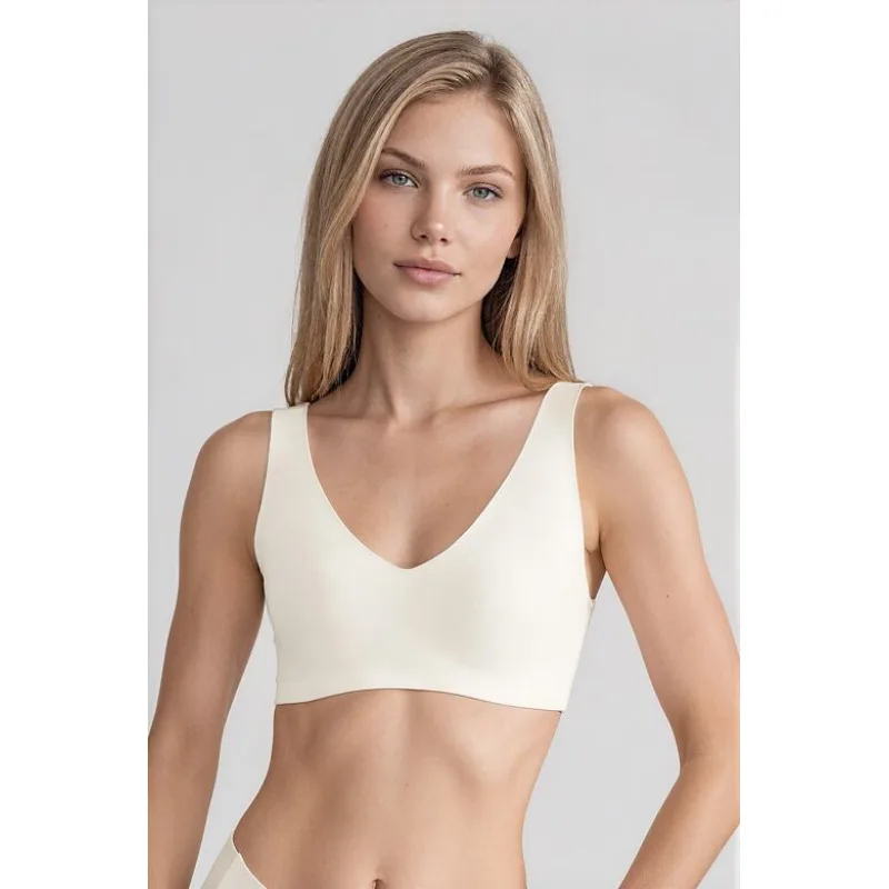 SLOGGI ZERO FEEL Bralette ľahko vystužená podprsenka v farbe ecru XXL