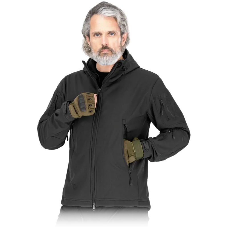 Tactical Guard MOSS Softshellová bunda Black M-3XL