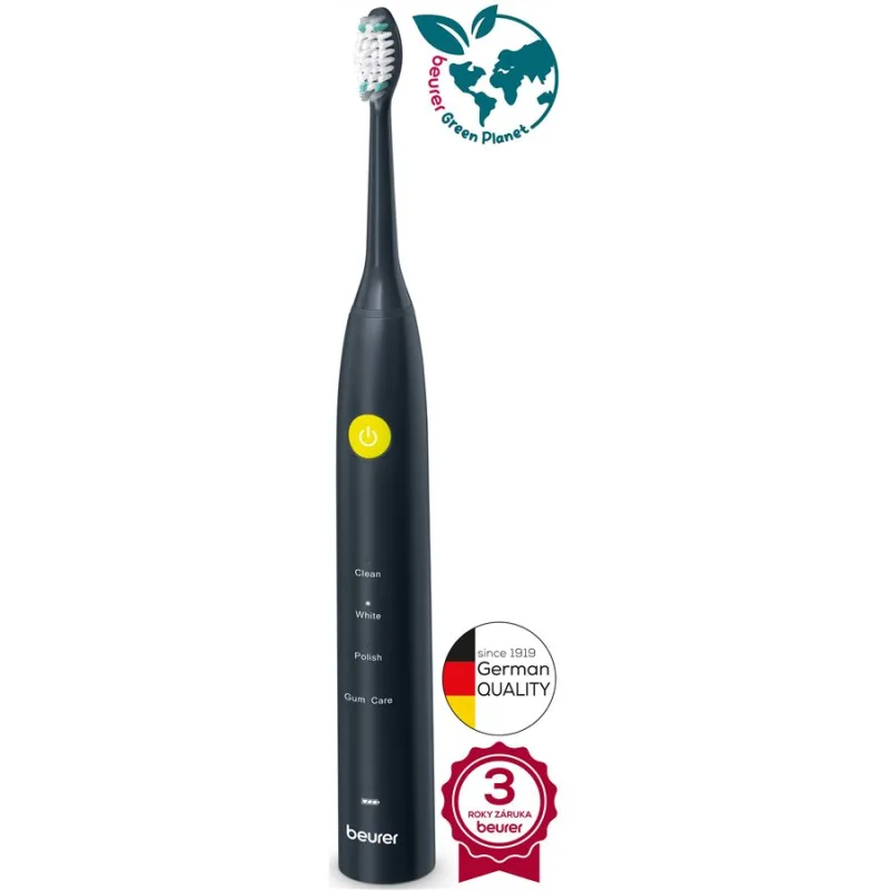 Beurer SC 30 Jet Black Green Planet Sonická zubná kefka