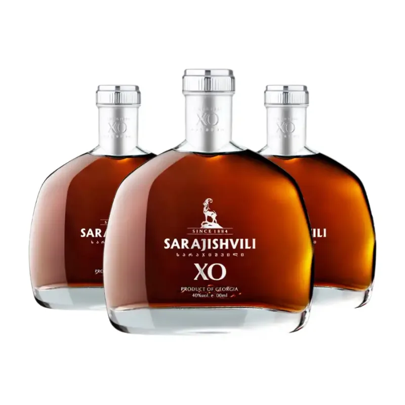 SARAJISHVILI 3x Sarajishvili XO - 30ročné gruzínske brandy 40% obj. (karton) degustační sada po 750 ml.