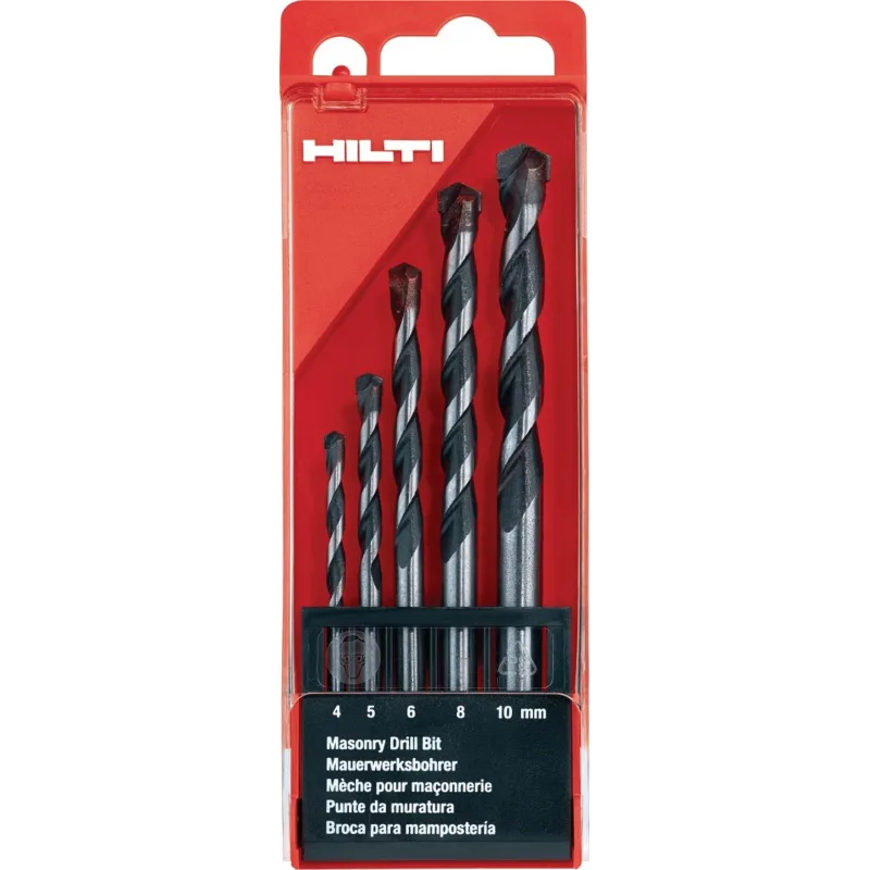 Sada vrtákov HILTI MDB 4,5,6,8,10, do muriva #305059