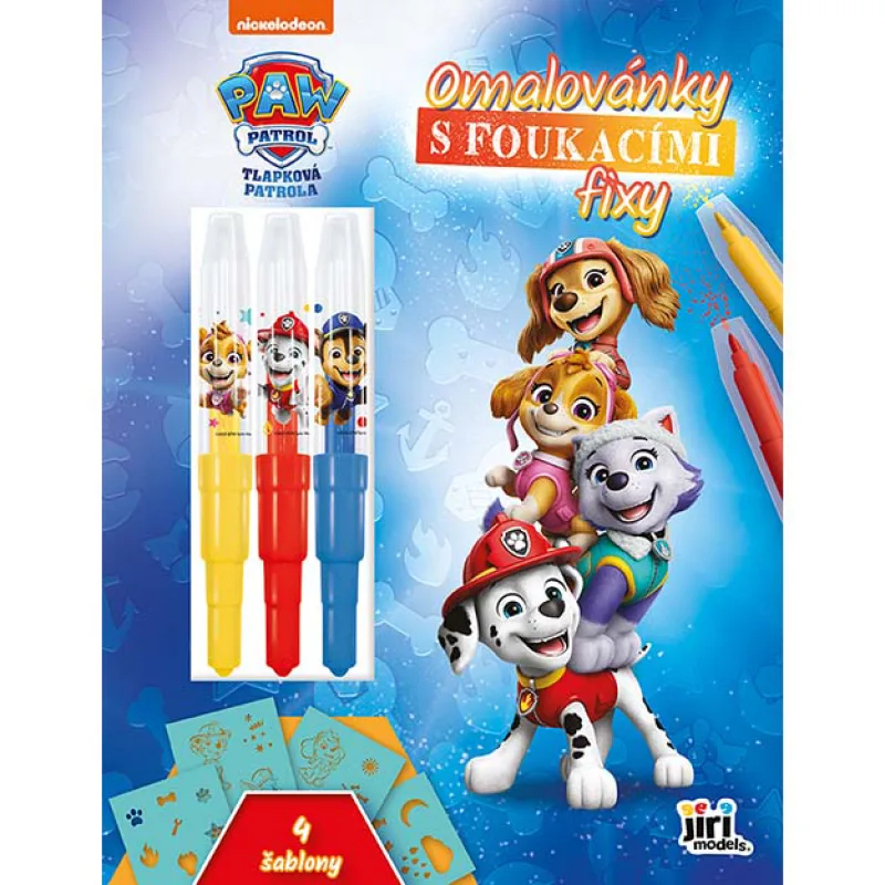 Jiri Models Omaľovánky s fúkacími fixkami Paw Patrol/Tlapková Patrola