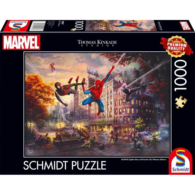 Puzzle Schmidt 1000 dielikov Spiderman a priatelia: Dokonalá aliancia