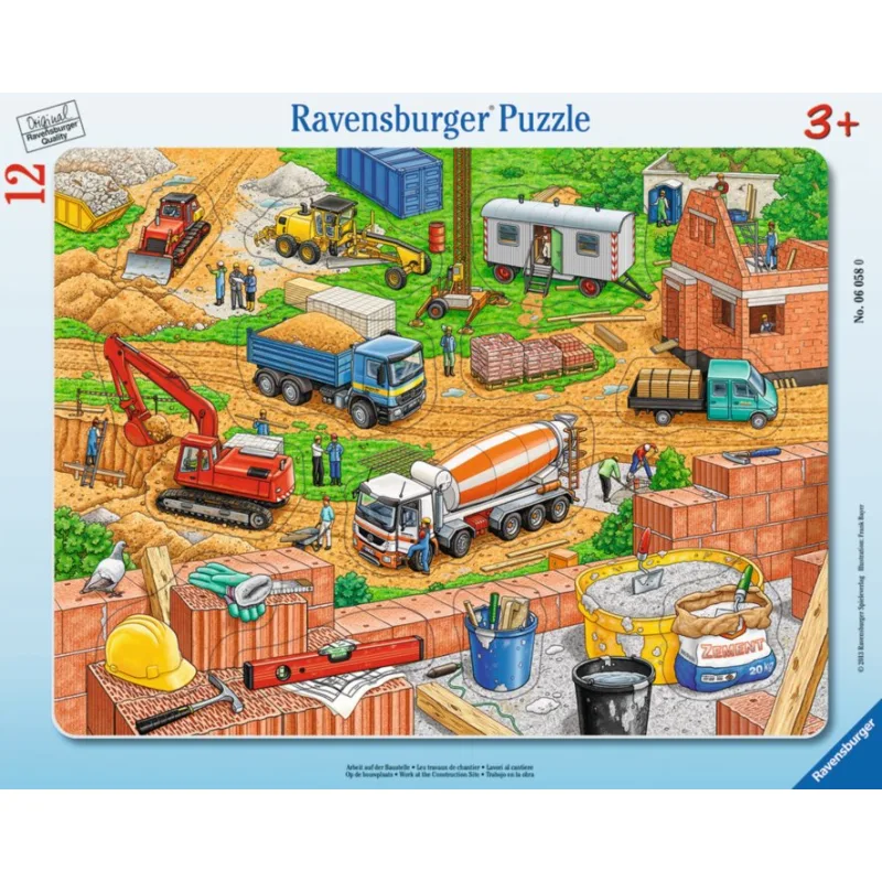 Ravensburger Puzzle Práca na stavenisku 12 dielikov