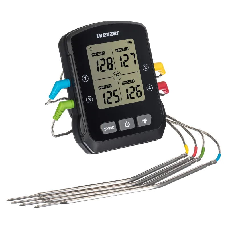 Teplomer do kuchyne so štyrmi termosondami - Levenhuk Wezzer Cook MT90 cooking thermometer
