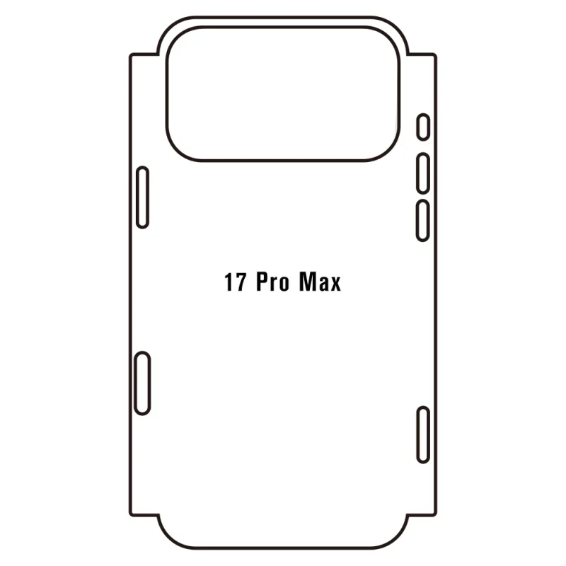 Sunshine iPhone 17 Pro Max Zadná Hydrogél ochranná fólia Strih: Zadná časť a rám 5, Typ fólie: Číra