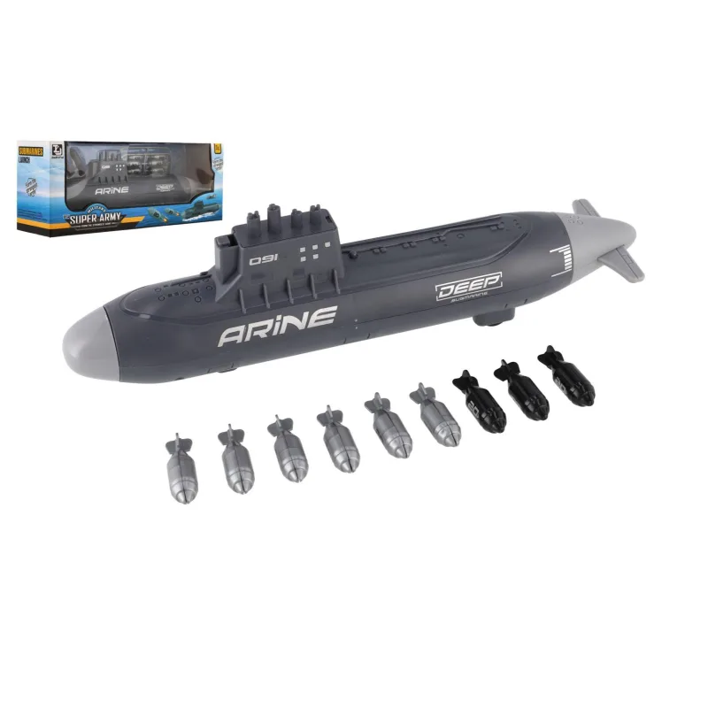 Teddies Ponorka strieľajúca na zotrvačník v krabici