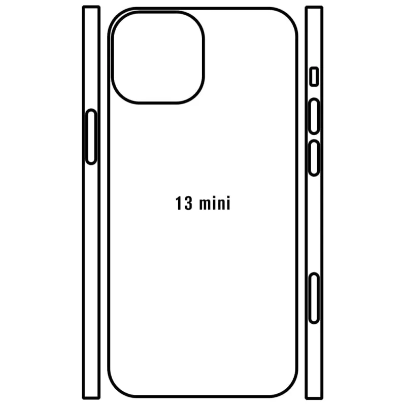 Sunshine iPhone 13 Mini Zadná Hydrogél ochranná fólia Strih: Zadná časť a rám 5, Typ fólie: Číra