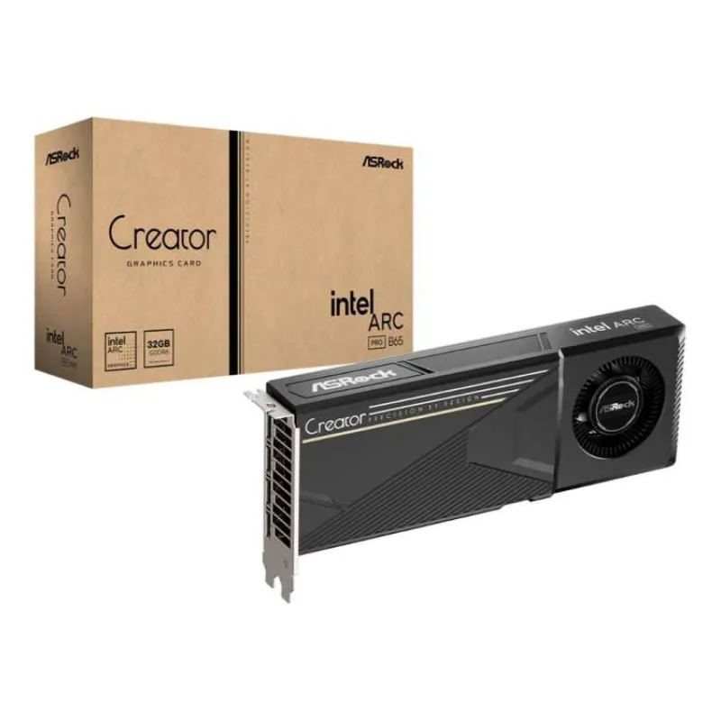 ASRock VGA Intel Arc Pro B65 Creator 32GB, Pro B65, 32GB GDDR6, 4xDP (B65 CT 32G)
