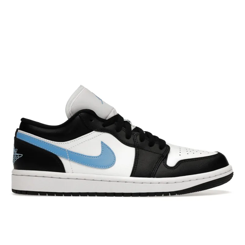 Jordan 1 Low Black University Blue White (Women's) - 40.5