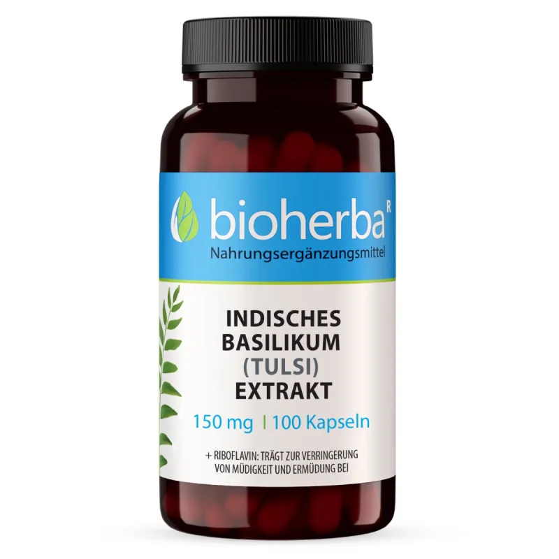 Bioherba Indická bazalka (tulsi) extrakt 150 mg – 100 kapsúl –