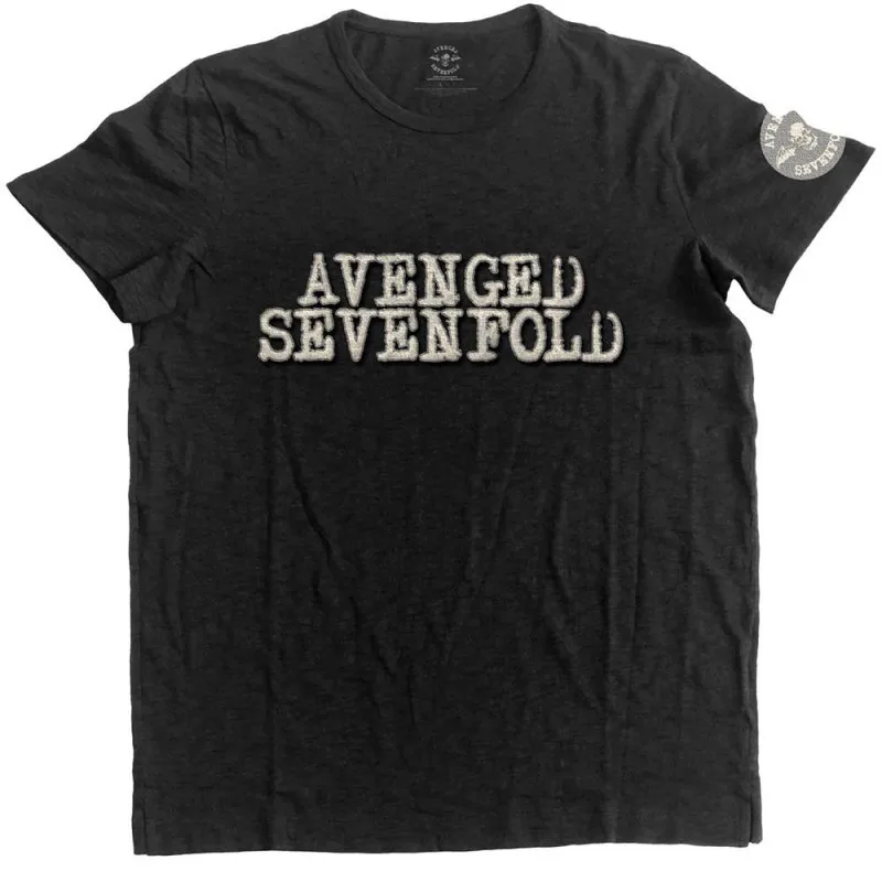 Avenged Sevenfold - Logo and Death Bat Applique (Embellished) (tričko)