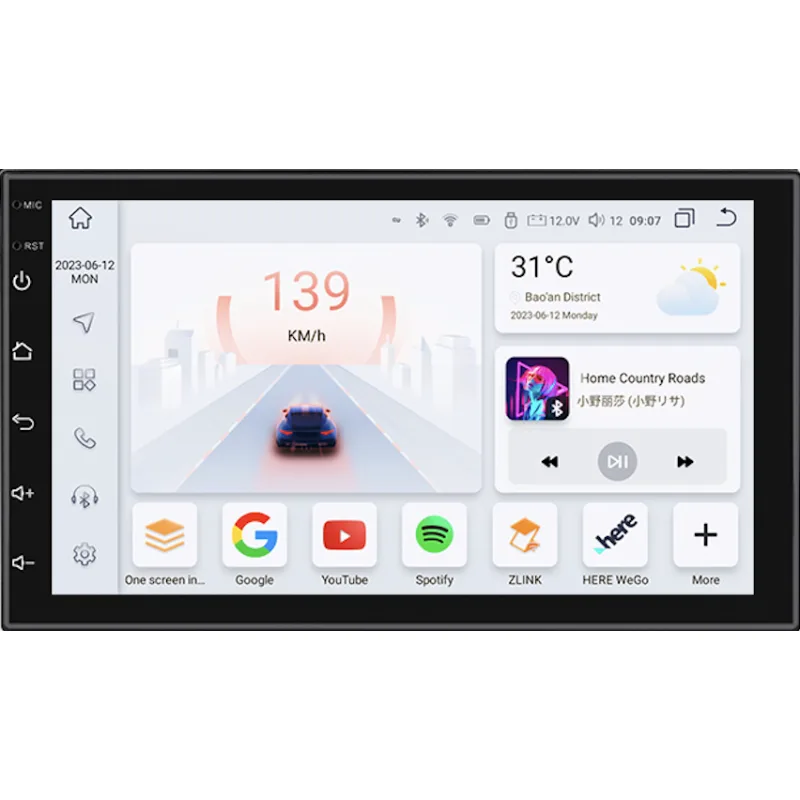 HIZPO AD7001 Univerzální 7" Android autorádio - Wi-Fi / GPS / CarPlay / AndroidAuto Model: AD7002CPN (2+32GB) CHR142