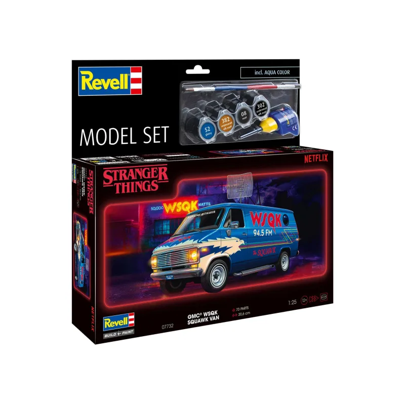 Revell ModelSet STRANGER THINGS auto 67732 - GMC® WSQK Squawk Van (1:25)