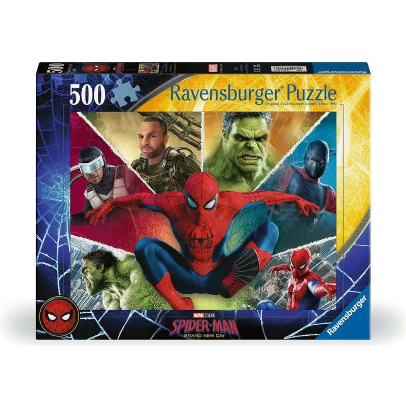 Puzzle Ravensburger 500 dielikov Spider-Man: Zbrusu nový deň