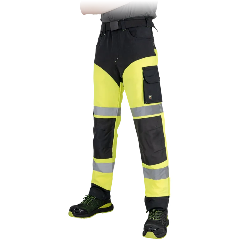 Leber&Hollman HAYFLES 4-way stretch Nohavice Hi-Vis Yellov/Black 46-62