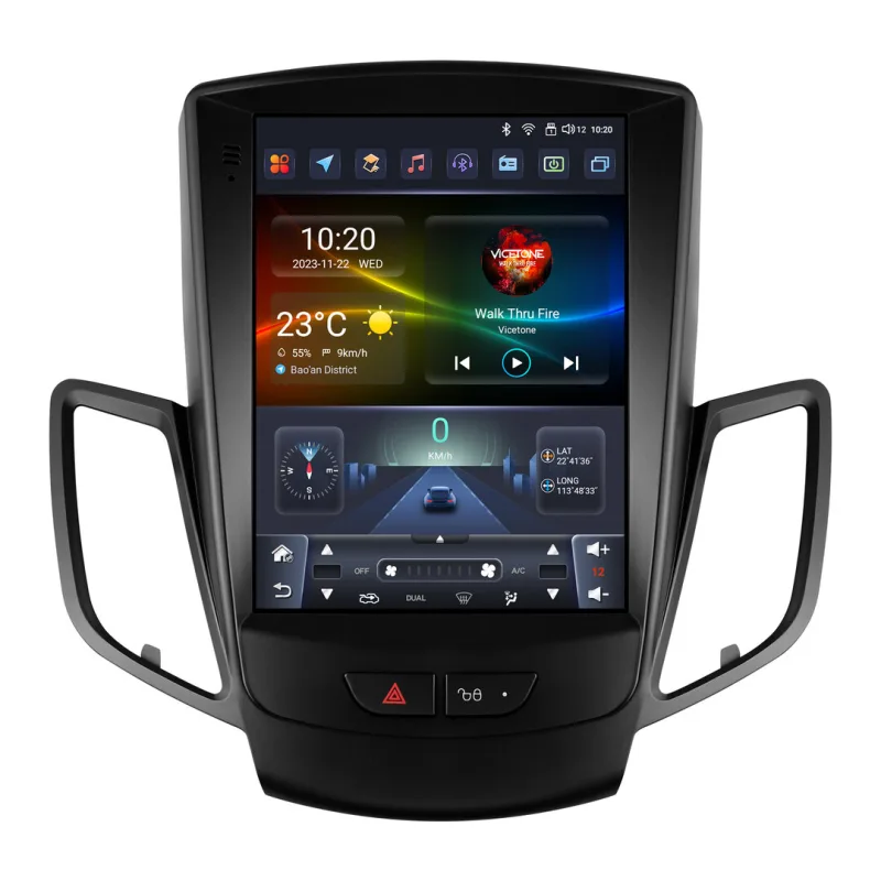 HIZPO FDFST9701 Autorádio 9,7“ Android Ford Fiesta Model: 4S9701 (4+32GB) CHR2496_4S9