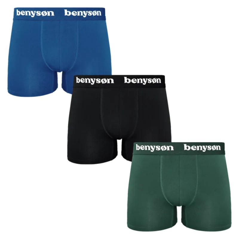 Pánske Boxerky Bambusové Extra Pohodlné BENYSON 3pack mix farieb M