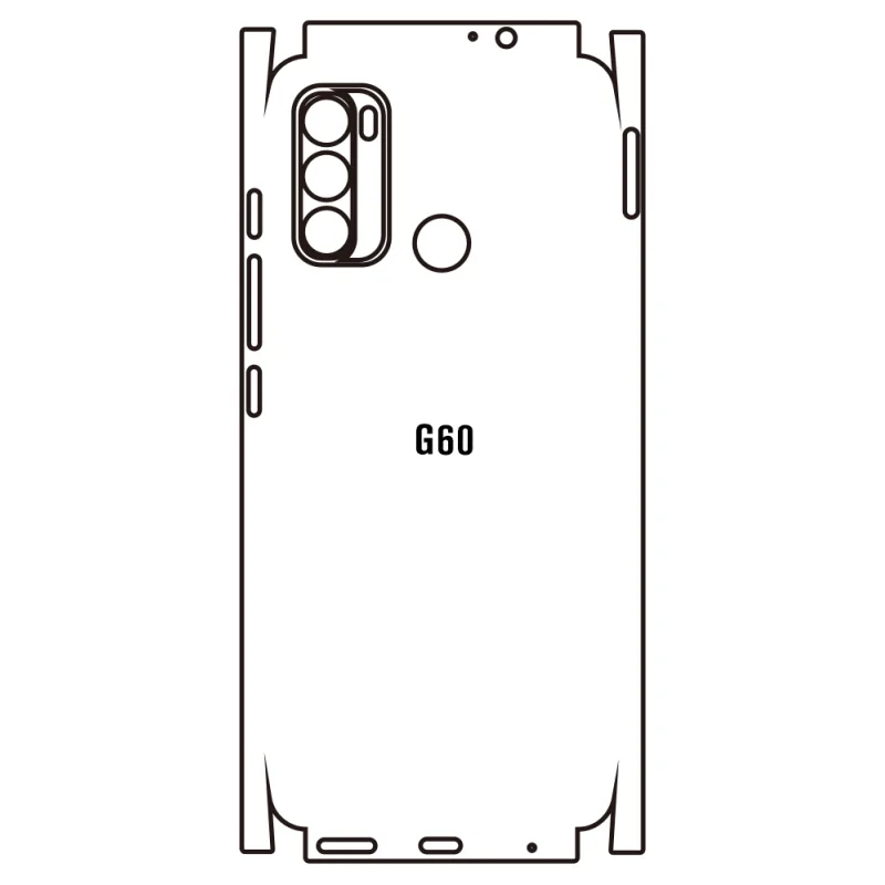 Sunshine Motorola G60 Zadná Hydrogél ochranná fólia Strih: Zadná časť a rám 1, Typ fólie: Číra