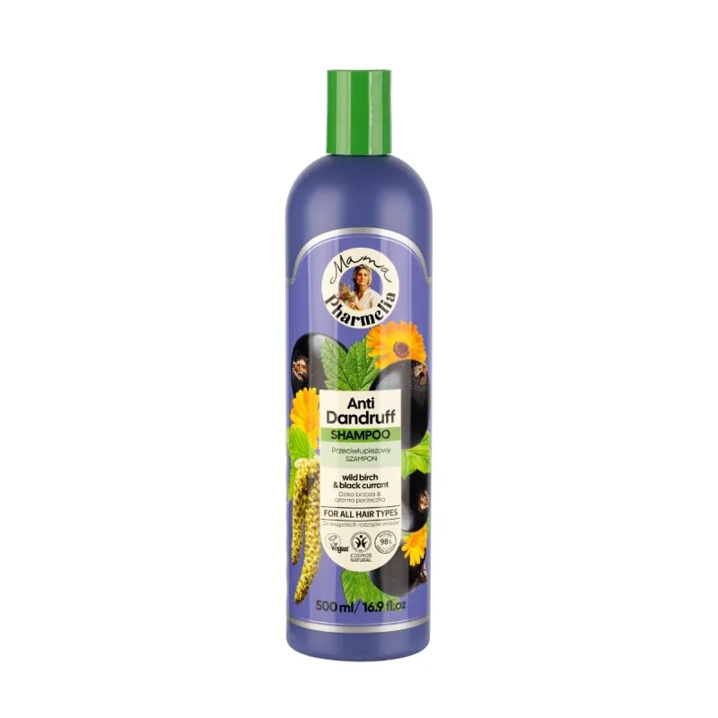 Mama Pharmelia Šampón proti lupinám s brezou a čiernou ríbezľou - 500 ml -