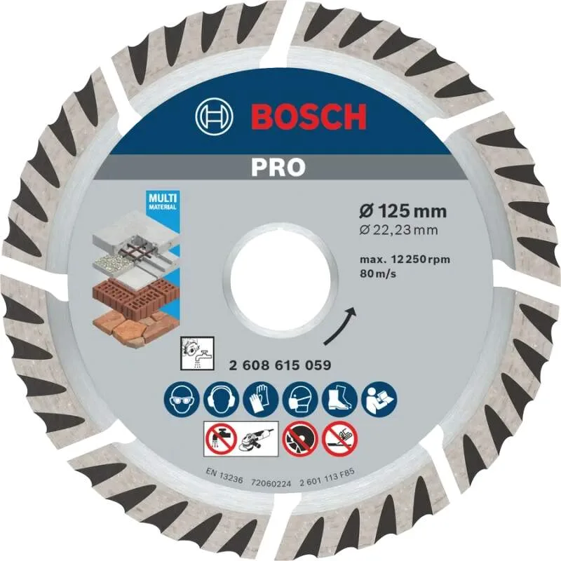 Diamantový kotúč BOSCH PRO Multi Material 125mm
