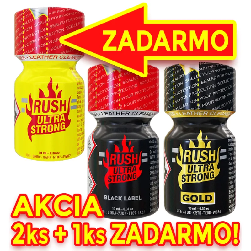 Poppers POPPERS RUSH ULTRA STRONG 2+1 BALÍČEK II (3x10ml)