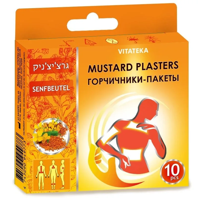 Vitateka Horčicové náplasti – 10 ks –