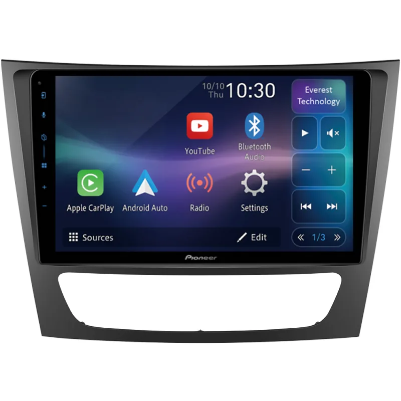 Pioneer 2DIN autorádio SPH-PF97BT, Mercedes-Benz E W211 / CLS W219 / CLK W209 / G W463 SPH-PF97BT/A7224/CC035