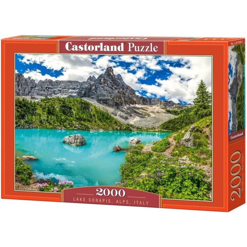 Castorland Puzzle Jazero Sorapis, Alpy, Taliansko 2000 dielikov