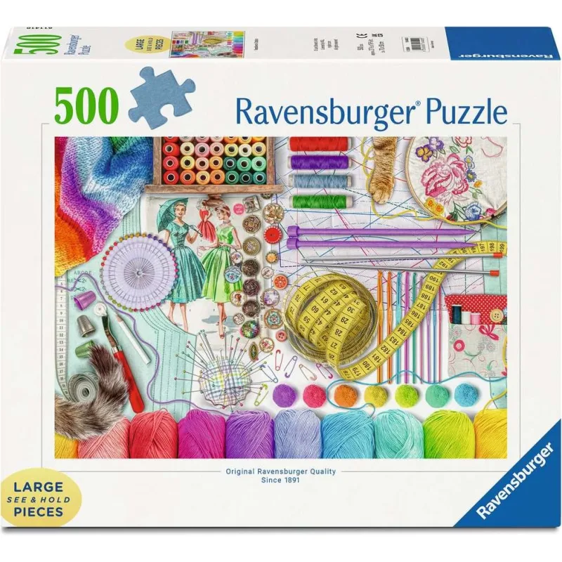 Puzzle Ravensburger 500 väčších dielikov Kreatívny kútik