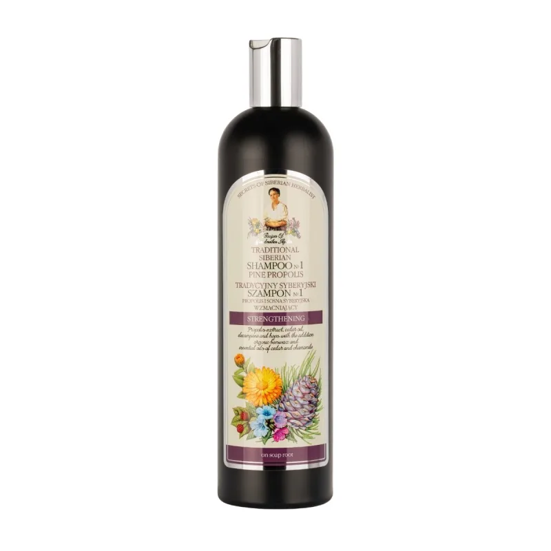 Babička Agafia Šampón na vlasy №1 – borovicový propolis - 550 ml -